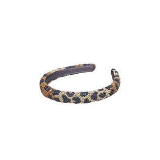 Becksöndergaard Leopa Slim Beaded Hairbrace Black