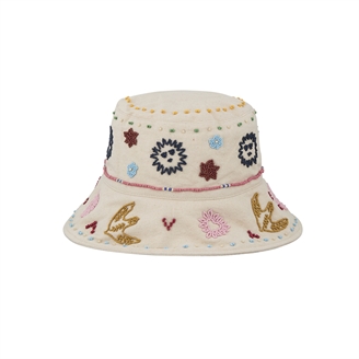 Becksöndergaard Beaded Bucket Hat Birch White