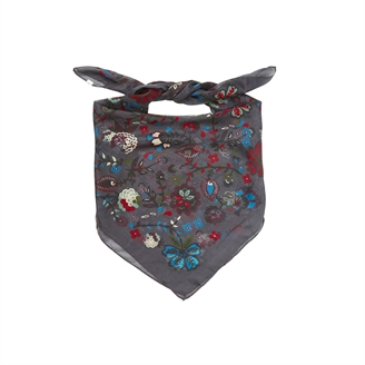 Becksöndergaard Bromflora Tabby Sia Scarf Asphalt Gray