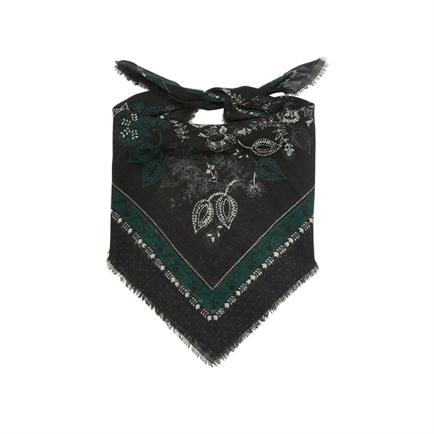 Becksöndergaard Dotted Flora Woo Scarf Black