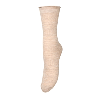 Becksöndergaard Lucretia Wola Sock Dark Beige Melange