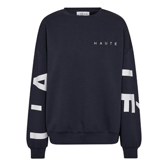 Haute L'Amitié Maxi Split Logo Sweat Navy