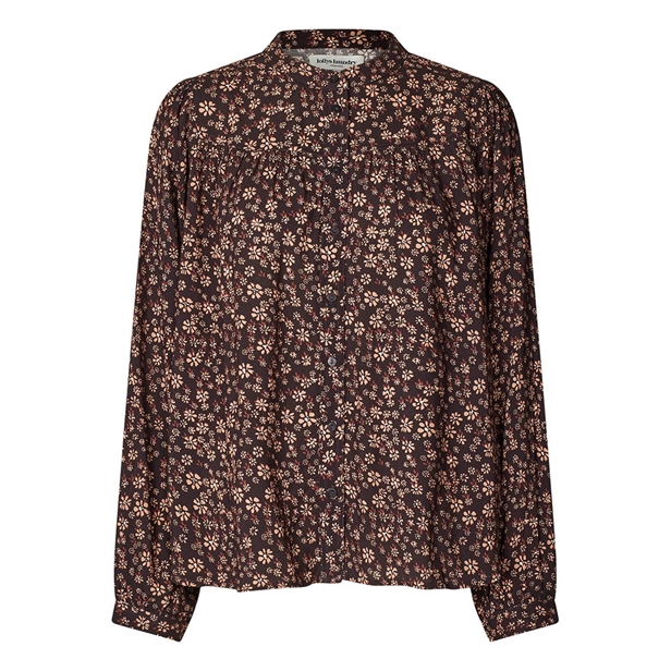 Lollys Laundry NickyLL Shirt LS Dark Mokka