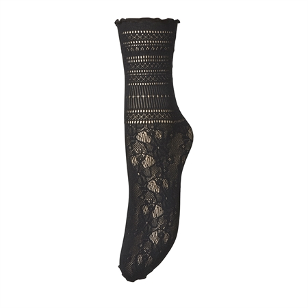 Becksöndergaard Bloom Lace Sock Black