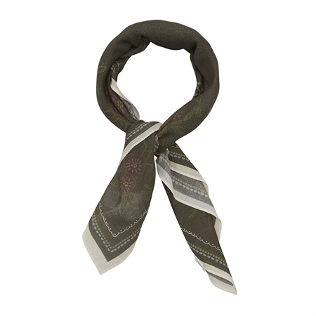 Becksöndergaard Brodefloria Cotta Scarf Hot Fudge Brown