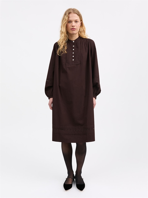 Skall Studio Leaf shirtdress Dark brown