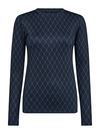 Hype The Detail Printed Blouse 42 Navy