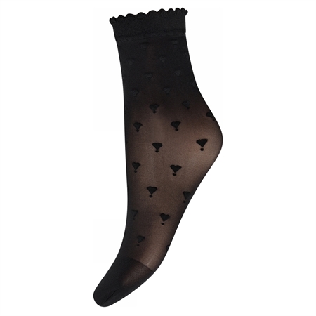 Hype The Detail sock hearts 20d Black