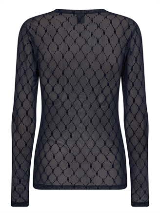 Hype The Detail Mesh Blouse 49 Navy