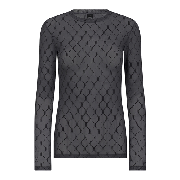 Hype The Detail Mesh Blouse 8 Grey