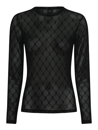 Hype The Detail Mesh Blouse 9 Black