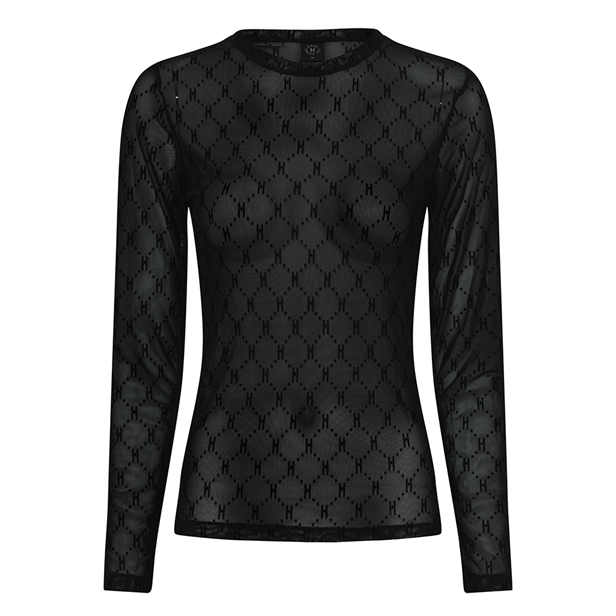 Hype The Detail Mesh Blouse 9 Black