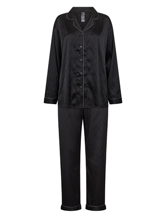 Hype The Detail Satin Pyjamas Black