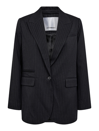 Co'Couture IdaCC Pin Single Oversize Blazer Dark Grey