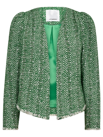 Co'Couture AlvieCC Boucle jacket Green