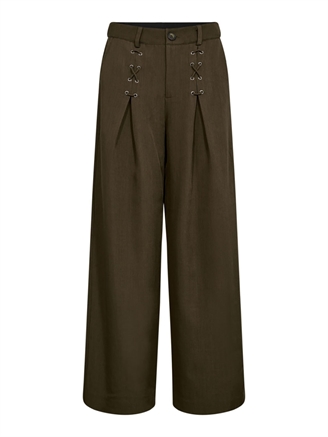Co'Couture LunaCC Eyelet Wide Pant Military Olive
