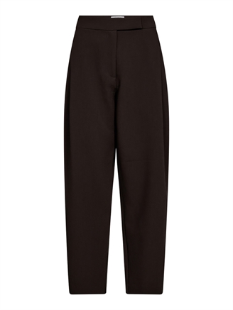 Co'Couture VolaCC Carrot Pleat Pant Dark Brown