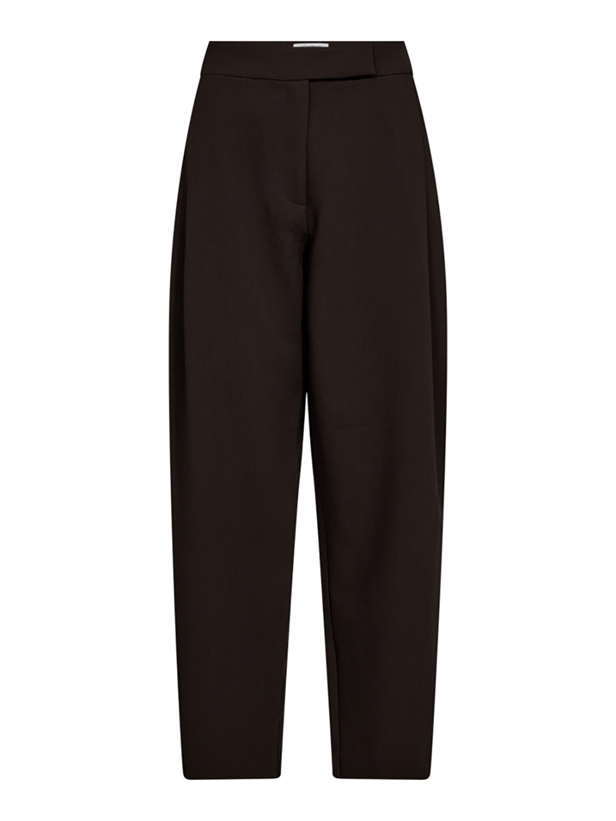 Co\'Couture VolaCC Carrot Pleat Pant Dark Brown
