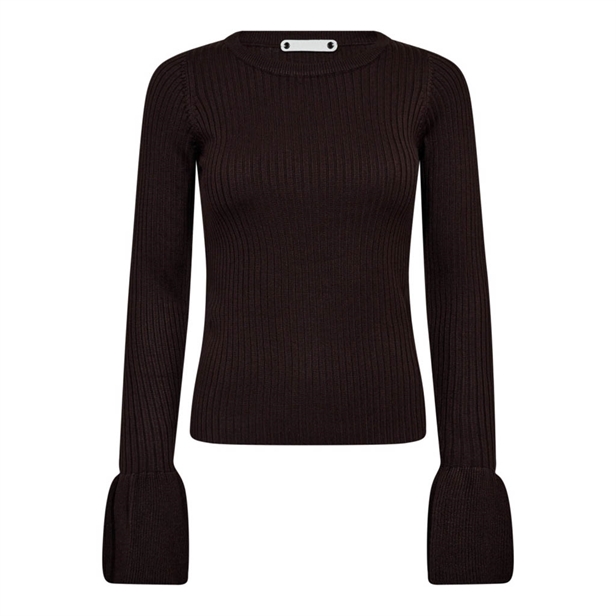 Co\'Couture BalinCC Wide Cuff Knit Dark Brown