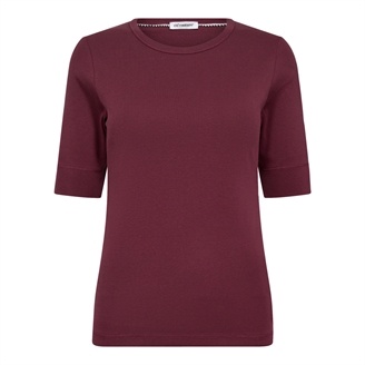 Co'Couture GrannyCC SS Tee Burgundy