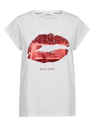 Co\'Couture The KissCC Tee White Flame