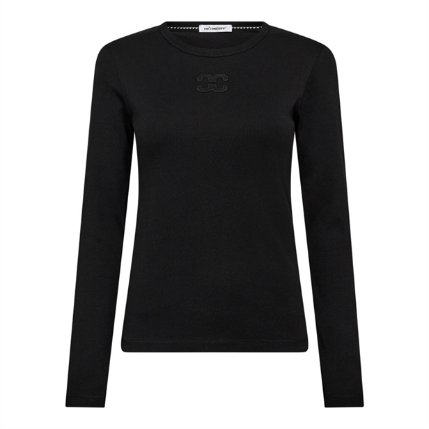 Co\'Couture GrannyCC Embroidery LS Tee Black