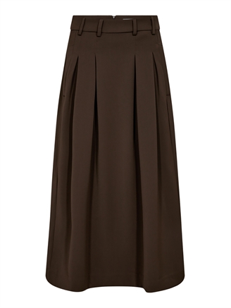 Co'Couture AnyaCC Pleat Skirt Mocca