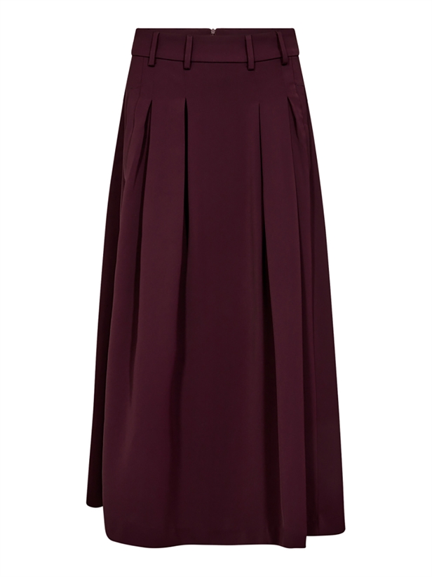 Co\'Couture AnyaCC Pleat Skirt Winered