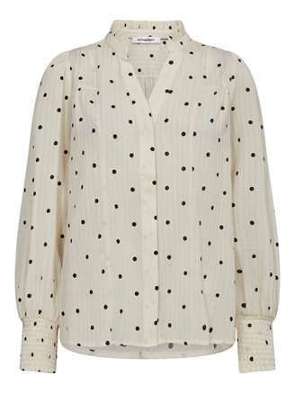 Co'Couture DoraCC Dot V-Shirt Off White