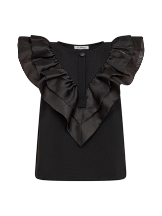 Co'Couture BethanyCC Frill Top Black