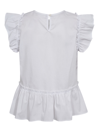 Co\'Couture EllieCC Frill Top White