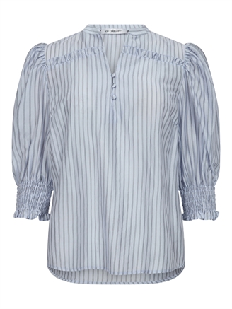 Co'Couture SamiCC Stripe SS Shirt Pale Blue