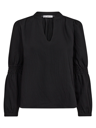 Co'Couture SuedaCC Smock Sleeve Blouse Black