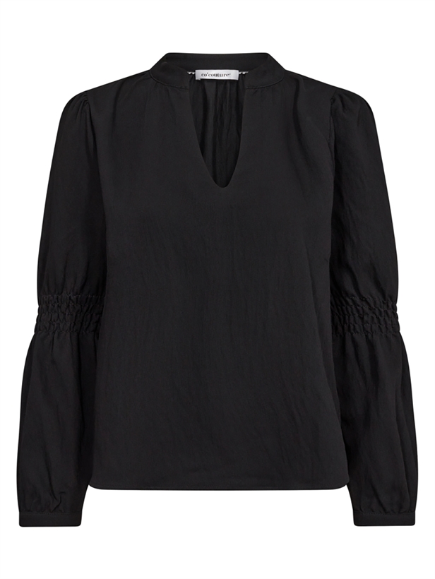 Co\'Couture SuedaCC Smock Sleeve Blouse Black