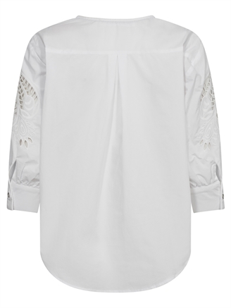 Co\'Couture KelliseCC Lace Cut Shirt White
