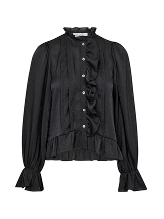 Co'Couture MelinaCC Frill Shirt Antracit