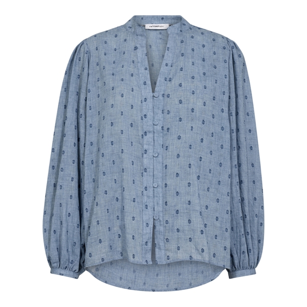 Co\'Couture DottieCC V-Shirt Dusty Blue