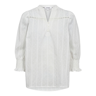 Co'Couture MaddieCC Frill SS Shirt White