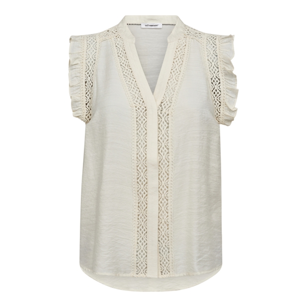 Co\'Couture CarynCC Frill Top Off white