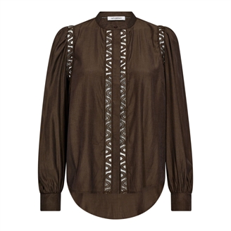 Co'Couture AilaCC Lace Shirt Mocca