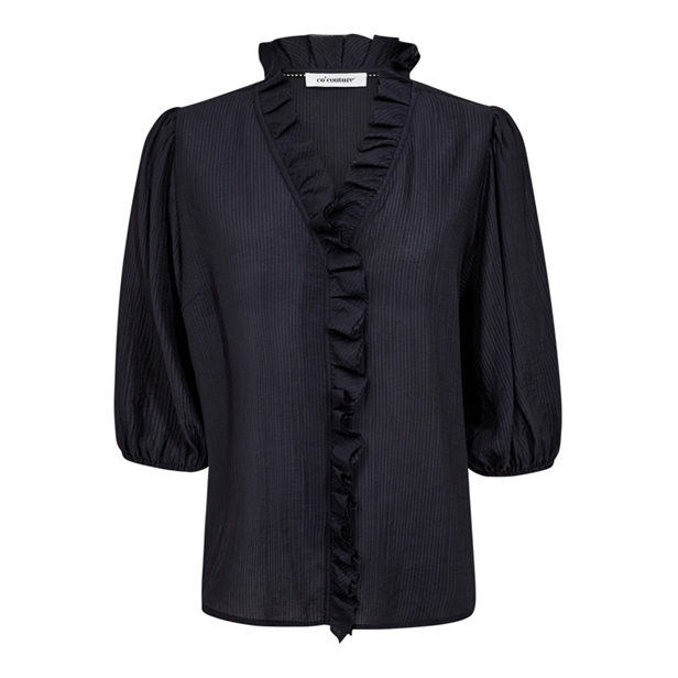 Co\'Couture AnikaCC Frill SS Shirt Navy