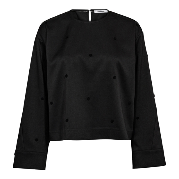 Co\'Couture CloverCC Dot Blouse Black
