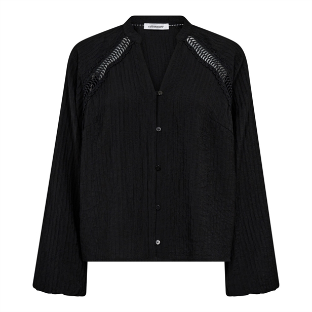 Co\'Couture ShinaCC Lace V-Shirt Black