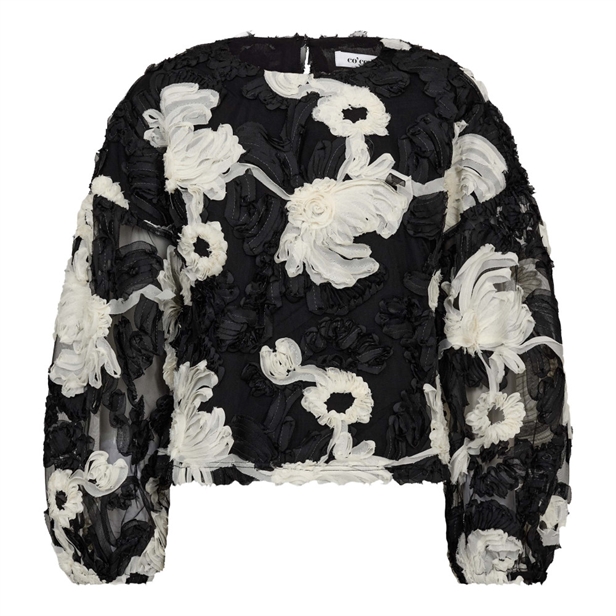 Co\'Couture FleurCC Fluffy Blouse Black