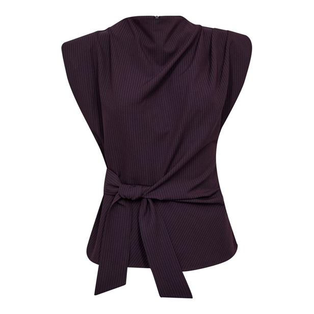 Co\'Couture NolanCC Pleat Top Plum