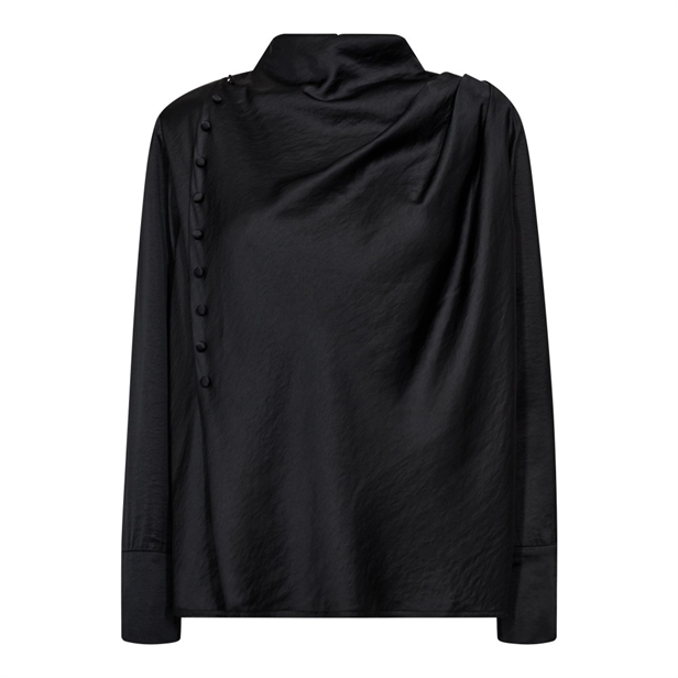 Co\'Couture HelenCC Button Blouse Black