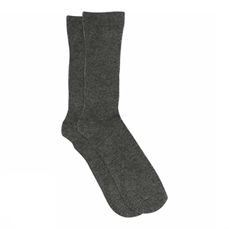 MP Denmark 50104, 496 Fine cotton rib socks Grey Melange