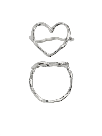 Stine A Funky Heart Ring Silver