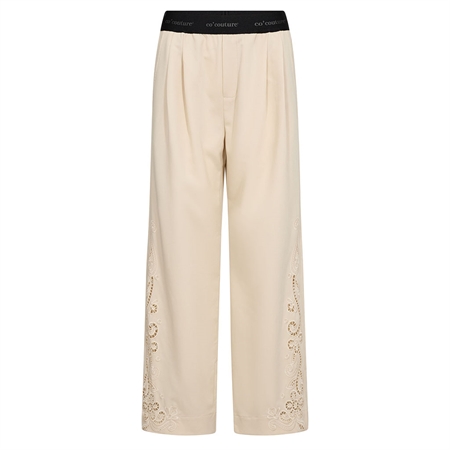 Co'Couture TengaCC Logo Emb Pant Bone