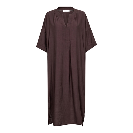 Co'Couture HeraCC Tunic V-Dress Dark Brown
